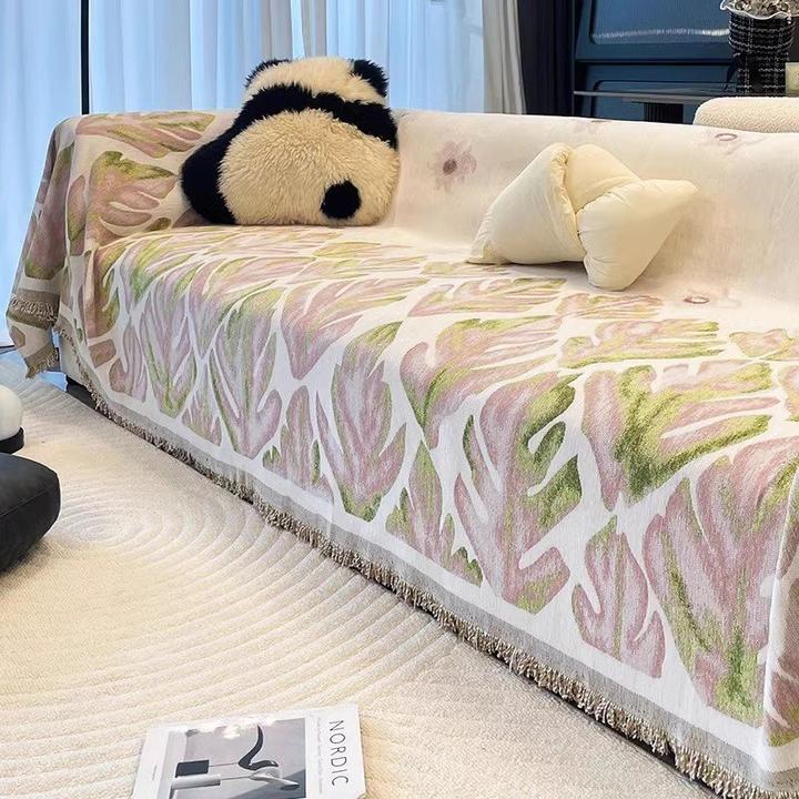 雪尼尔四季通用2024新款沙发盖布ins沙发巾一整张全盖巾沙发套罩