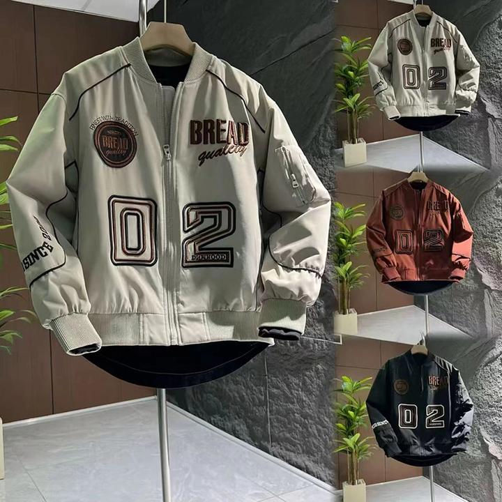 冬季棒球服美式潮牌2024新款情侣款刺绣夹克棉衣休闲立领户外棉服