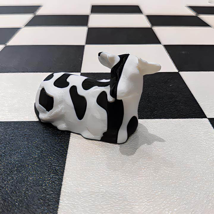 解压奶牛套3D打印解压模型桌面摆件创意解压玩具送好朋友生日礼物