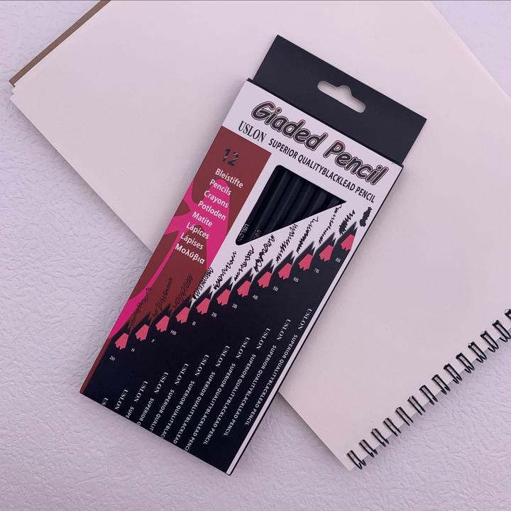 素描铅笔套装2H-8B素描笔速写绘画美术培训班画室素描笔12支一套