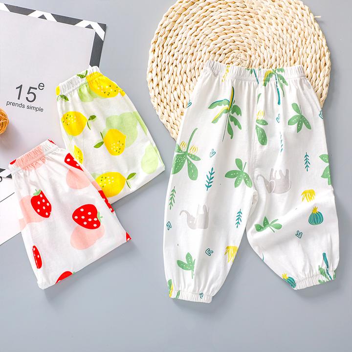 【粉丝专享】夏季儿童防蚊裤宝宝薄款休闲裤子婴幼儿男女童灯笼裤