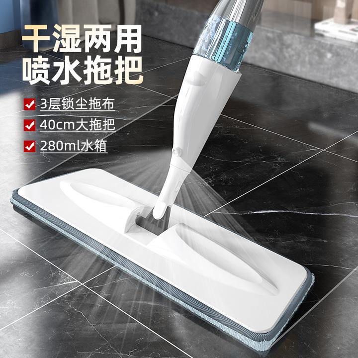 喷水拖把免手洗平板拖把懒人家用一拖净吸水旋转干湿两用拖地神器