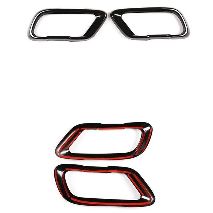 BMW 宝马适用于3系5系X3X5X5LX6 亮黑色排气尾部装饰覆盖件