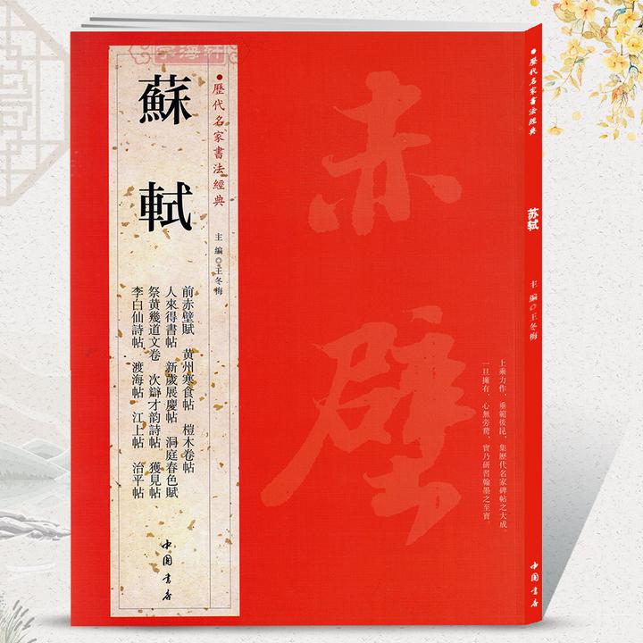 共20帖苏轼历代名家书法王冬梅繁体旁注前赤壁赋黄州寒食帖桤木