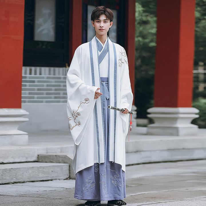 汉服男款古代服装古装古风唐服男装男士道袍中国风全套装学生班服