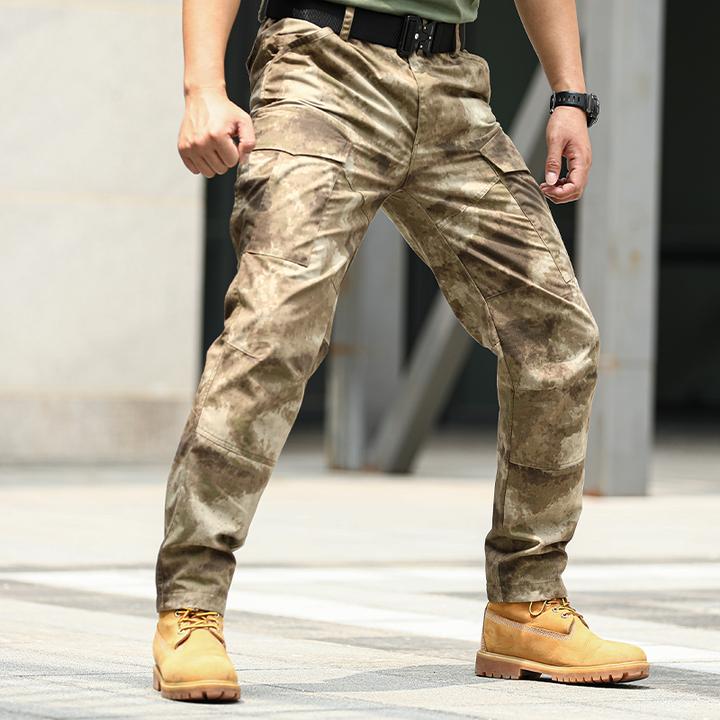 军迷战术长裤男春秋户外多口袋工装裤宽松防水耐磨丛林直通作训裤