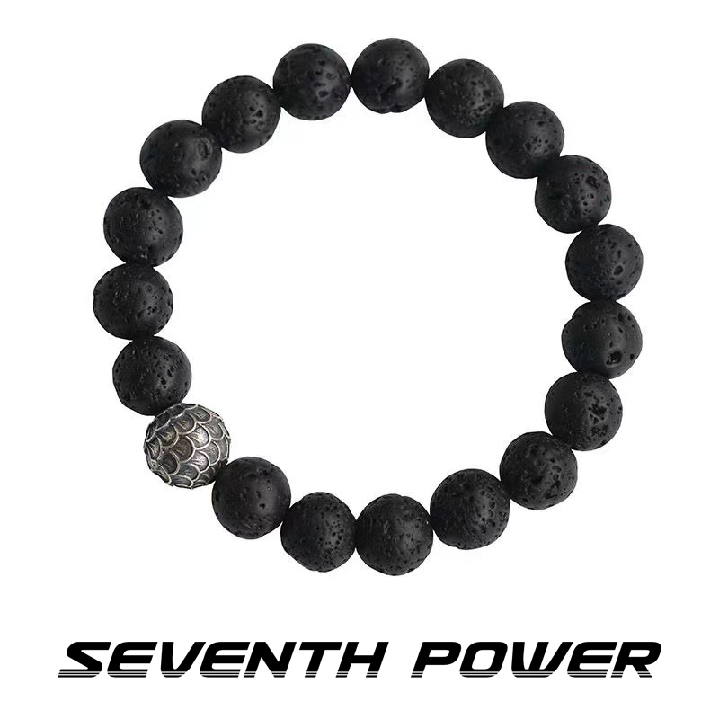 柒次方 合金手链 逆鳞手链男潮佛珠手串转运珠子串珠饰品如意珠