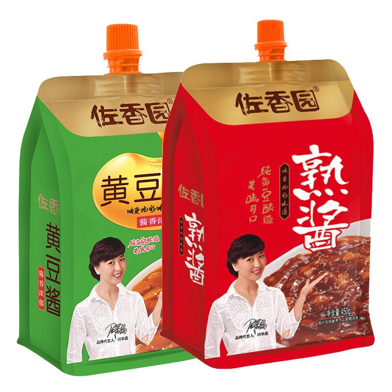 佐香园熟酱450g黄豆酱东北大豆酱拌饭拌面蘸酱菜开袋即食
