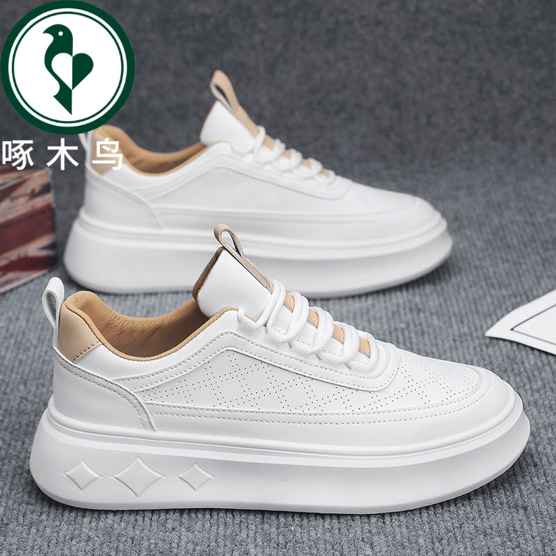 【正品】啄木鸟潮鞋男鞋新款透气休闲板鞋运动鞋男士鞋子百搭运动潮