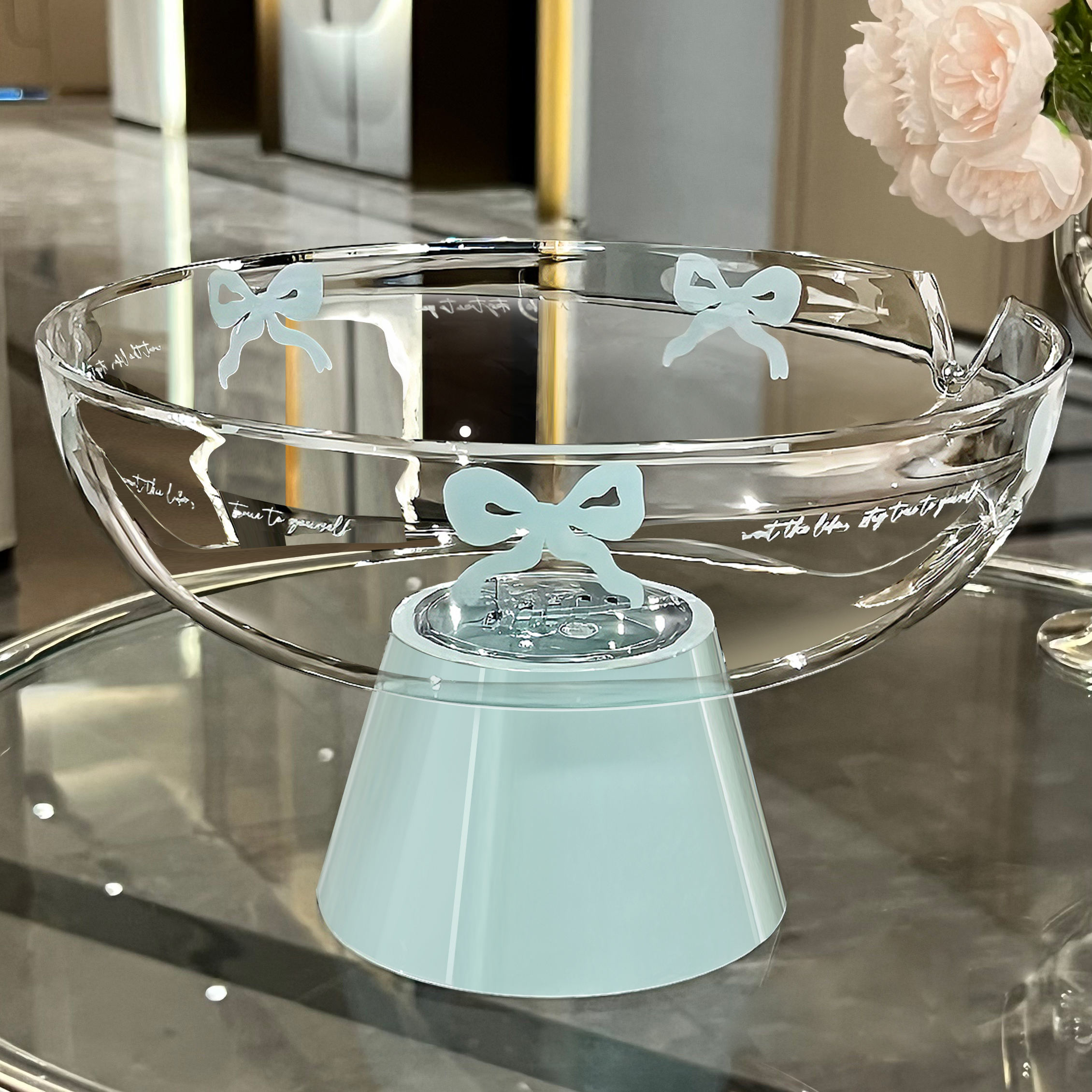 BSD新款高颜值沥水果盘家用客厅摆放零食盘糖果盘水果盘高级感