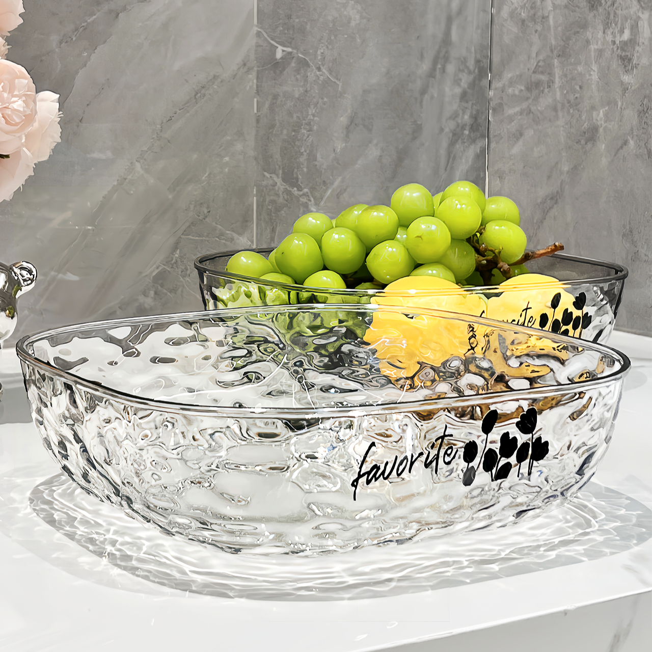 轻奢客厅家用果盘高档干果零食盘水果盘水果盘家用客厅