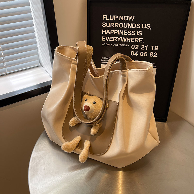 佐猫大容量包包女款爆款2025新款百搭单肩帆布包大学生上课托特包