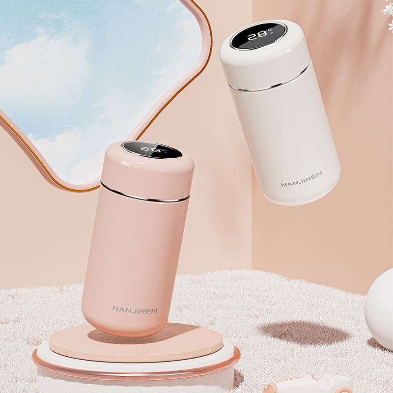 智能保温杯女生高颜值316不锈钢400ml便携小巧迷你水杯子2025新款