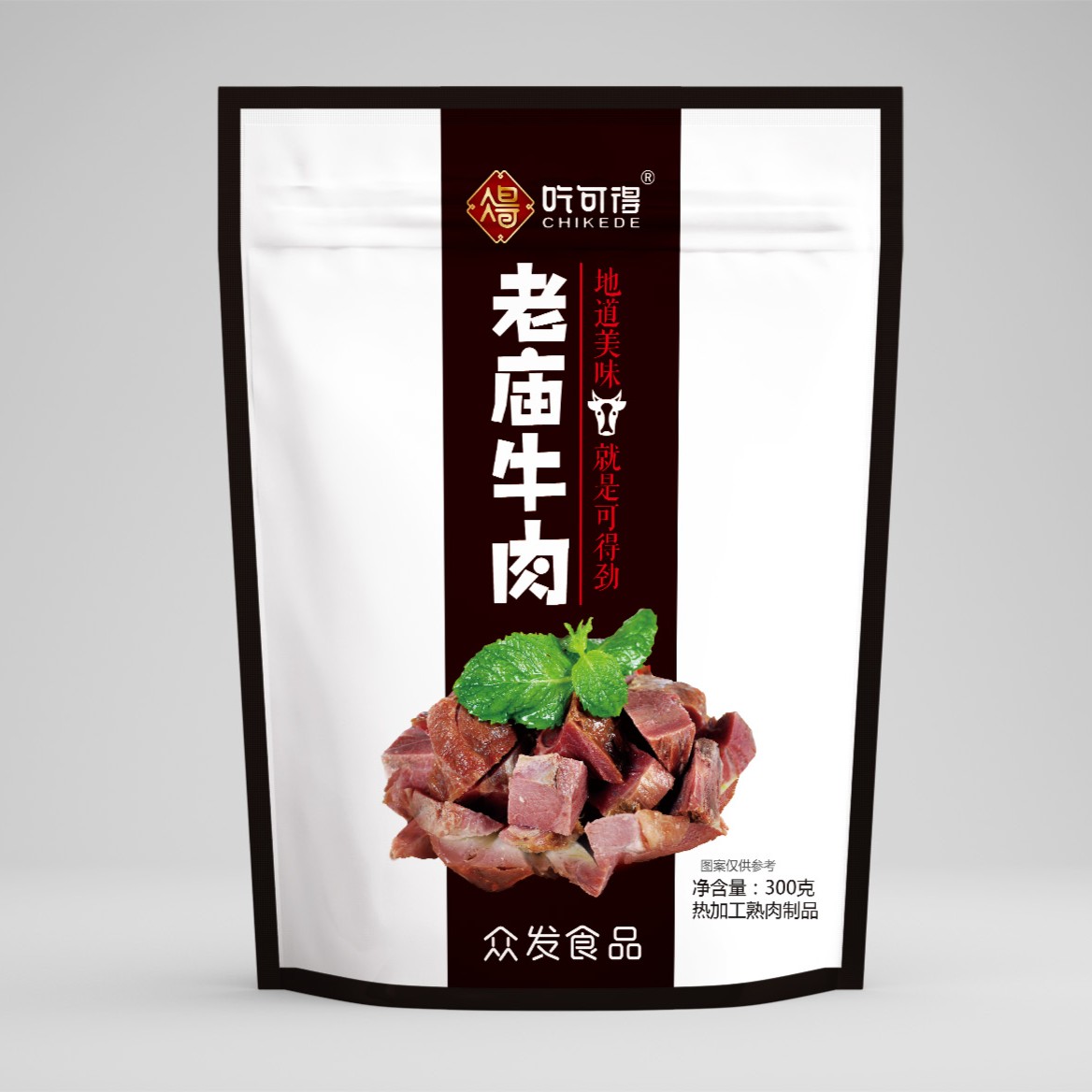 CHIKEDE/吃可得河南特产吃可得老庙牛肉牛腱300g鲜美即食（包邮）