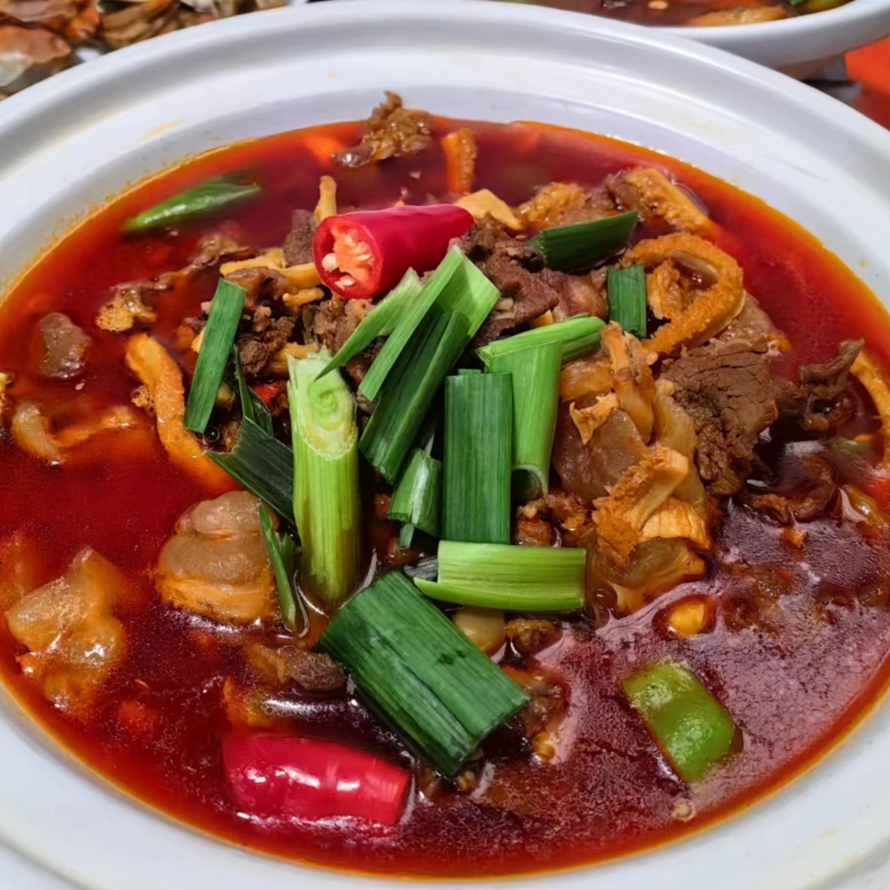 【小飛哥】湖南湖北牛三鲜牛肉牛杂钵子菜加热即食800克每袋送鱼丸