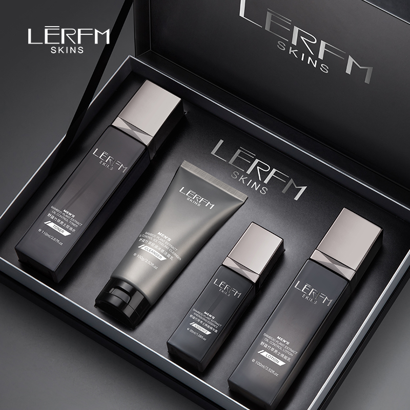 男士专用洗面奶水乳套装控油祛痘保湿去黑头收缩毛孔护肤品四件套