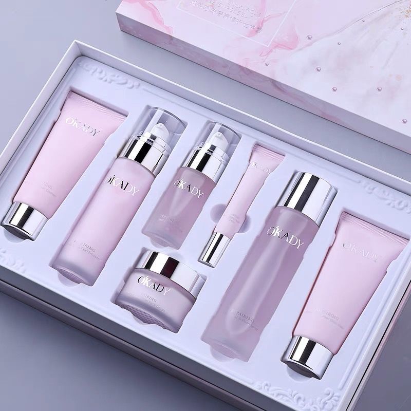 O'KADY/欧佩燕窝珍珠七件套正品补水保湿提亮紧致抗皱护肤品全套