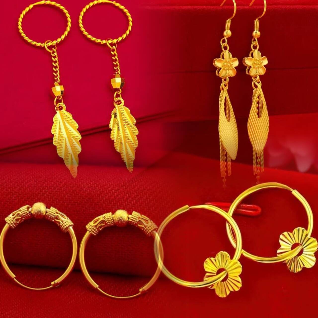 铜合金耳饰 金色耳环 时尚爆款耳饰耳扣气质百搭耳坠不掉色首饰