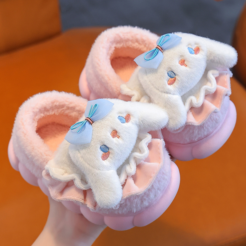 新款秋冬季儿童棉拖鞋可爱卡通女孩室内女童棉拖婴幼儿宝宝棉鞋