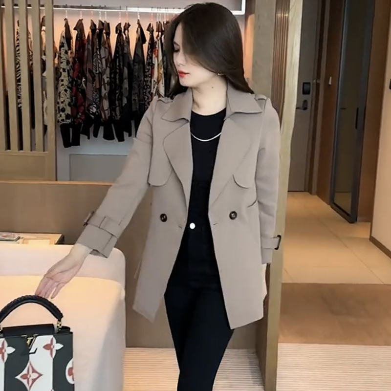 风衣外套秋装2024新款今年流行时尚小个子短款洋气质春秋女装大衣