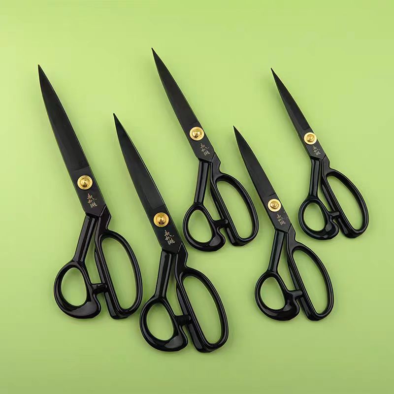 凯利德家用剪刀手工正宗多功能大号老式合金裁布优质尖头加长剪子