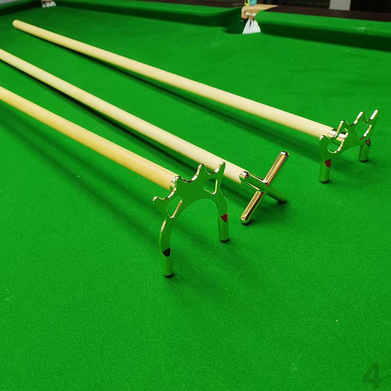 台球架杆台球用品大全配件台球杆支架辅助十字短银色高架杆器装备
