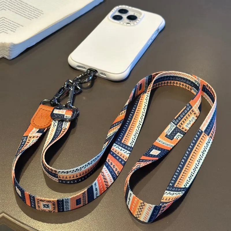 手机壳挂绳复古帆布斜跨长款背带可调节挂脖不勒脖高端防丢挂包包