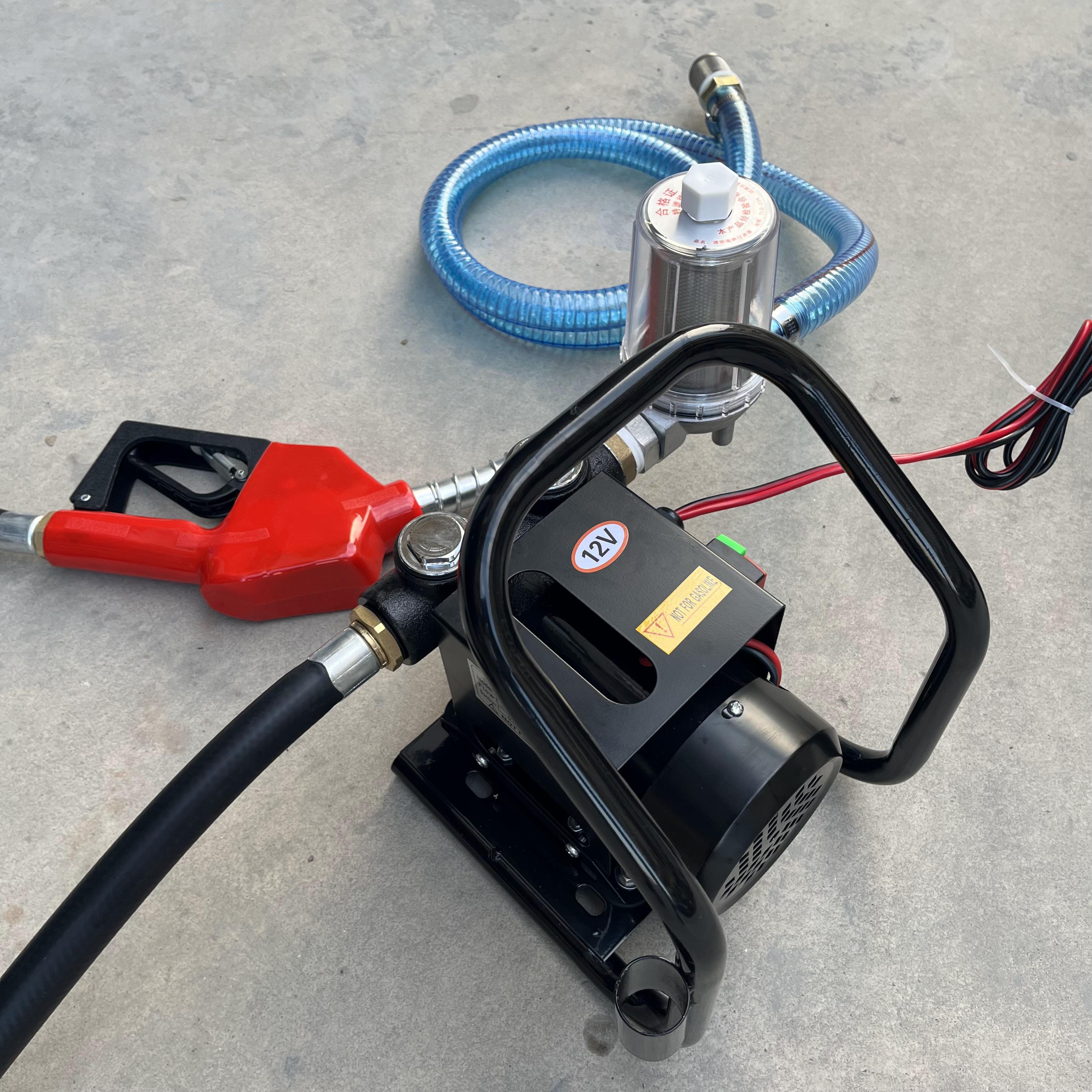 电动抽油泵12V24V220V大功率自吸泵柴油泵手提加油泵抽油机计量泵