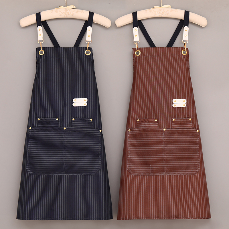 防油防水围裙厨房专用时尚洋气高档高颜值网红新款定制印字工作服