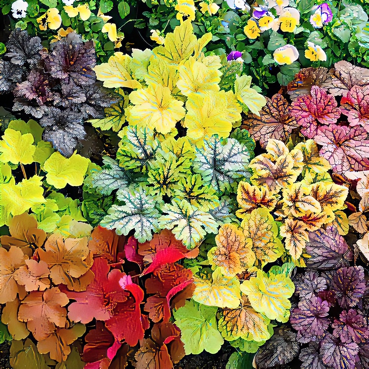 矾根绿植盆栽组合阳台花园庭院宿根大苗四季观叶花苗