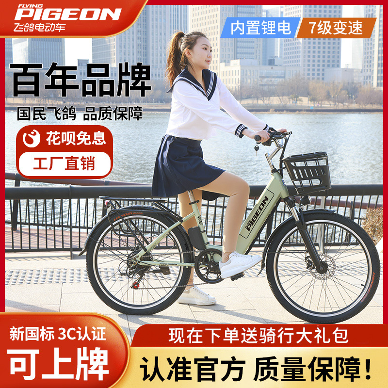 FLYING PIGEON/飞鸽新国标可上牌出行代步通勤男女款锂电池电瓶车