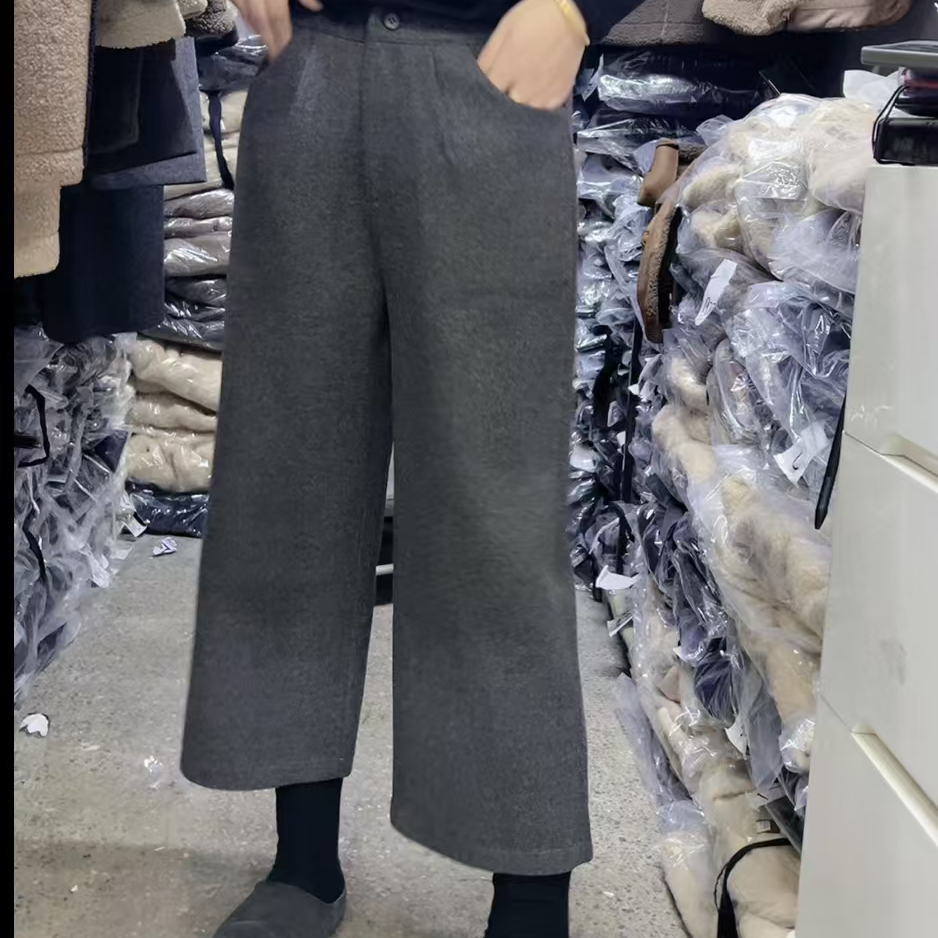 608款时尚毛呢直筒裤（裤长85）