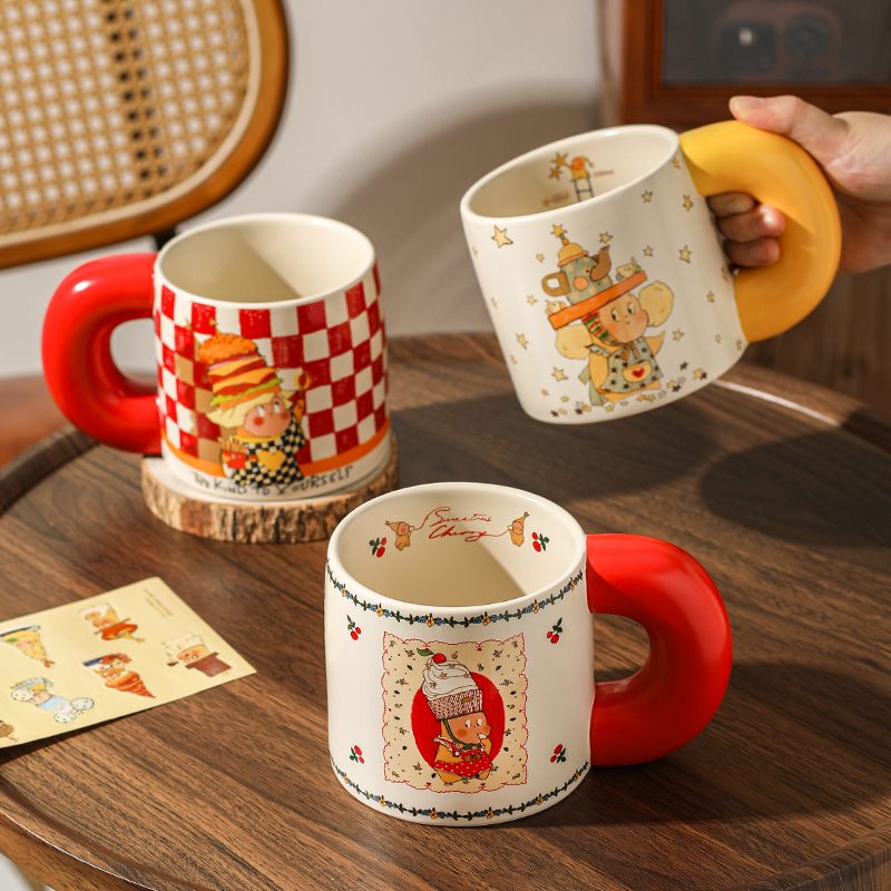 川岛屋星星人杯子正版马克杯女生高颜值陶瓷礼物喝水杯咖啡杯