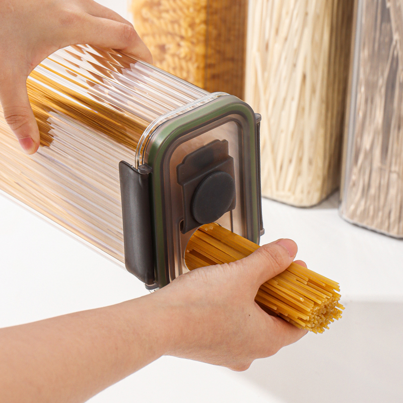 川岛屋面条收纳盒家用厨房长方形密封储物罐大容量挂面意面收纳筒