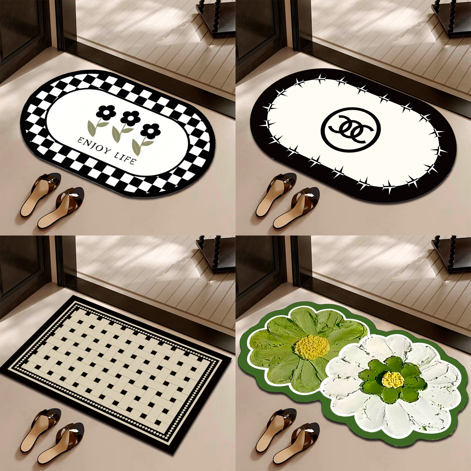 【两只羊】家用卫生间吸水防滑垫可裁剪加厚软硅藻泥浴室吸水垫地垫