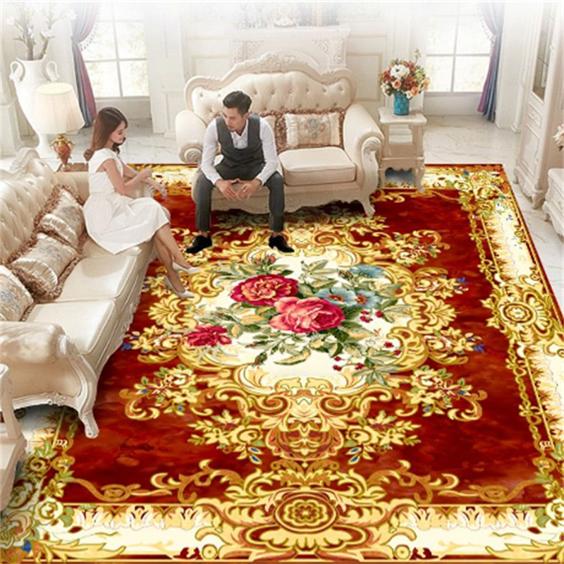 现代简约3米x4米入户门卧室床边防滑玄关客厅超大地毯地垫可定制