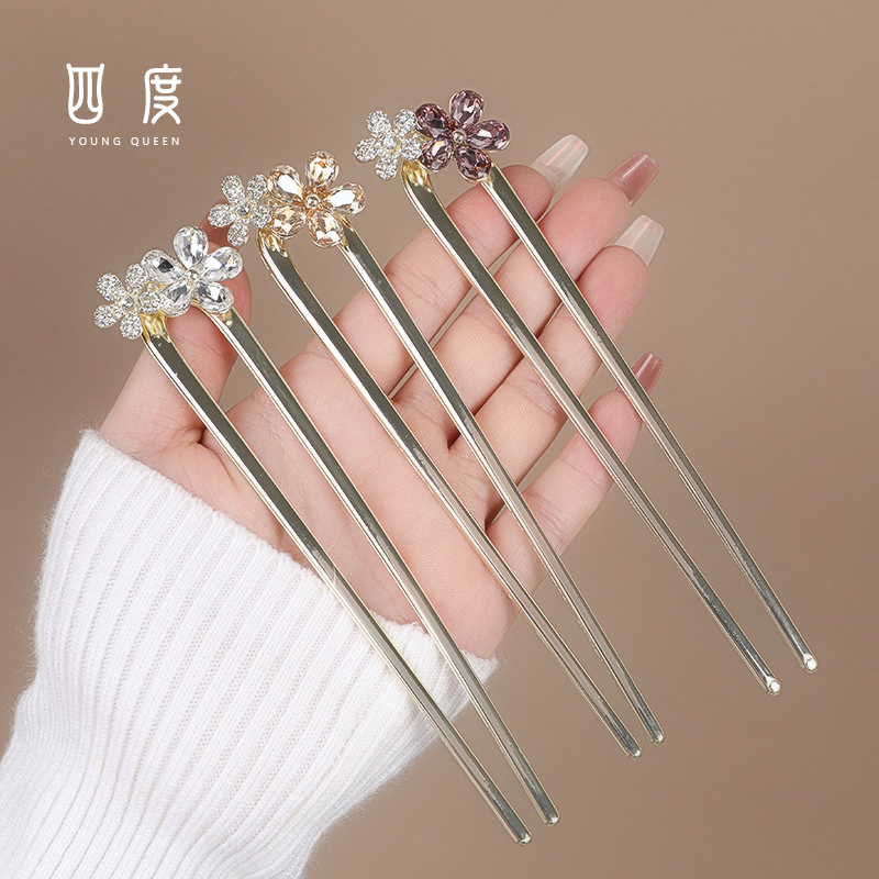 国风手工发簪超仙气质百搭盘发簪子古风夏日饰品日常简约头饰