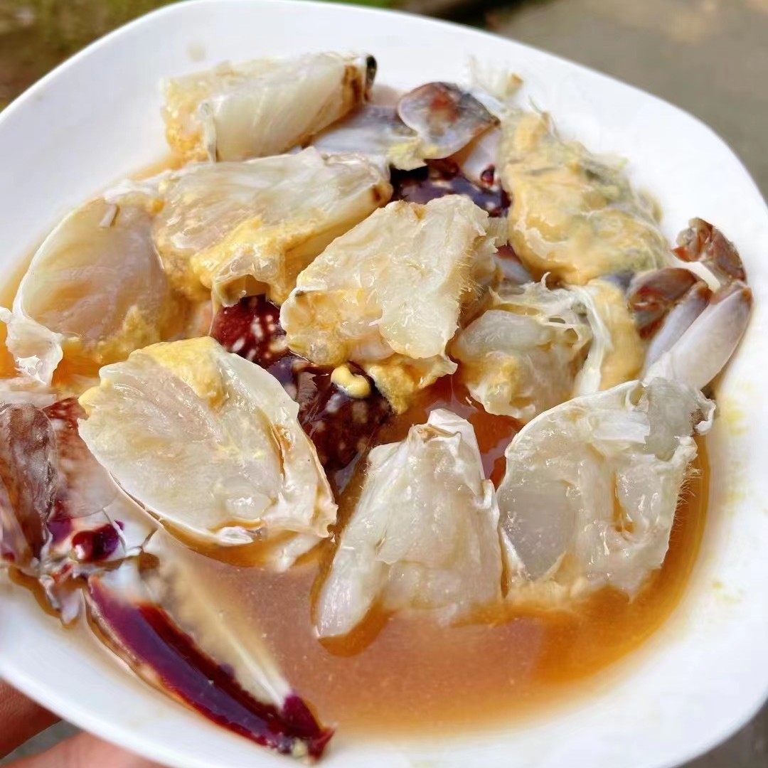 【阿儿海鲜】舟山海鲜白膏呛蟹4-6两/只无膏螃蟹开袋即食（即食螃蟹）