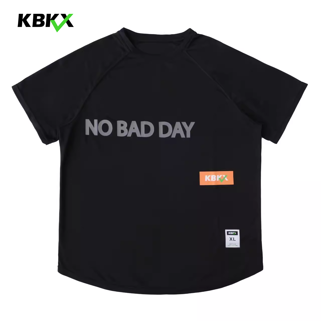 KBKX 新款短袖 NO BAD DAY 夏季美式T恤运动圆领宽松大码透气速干