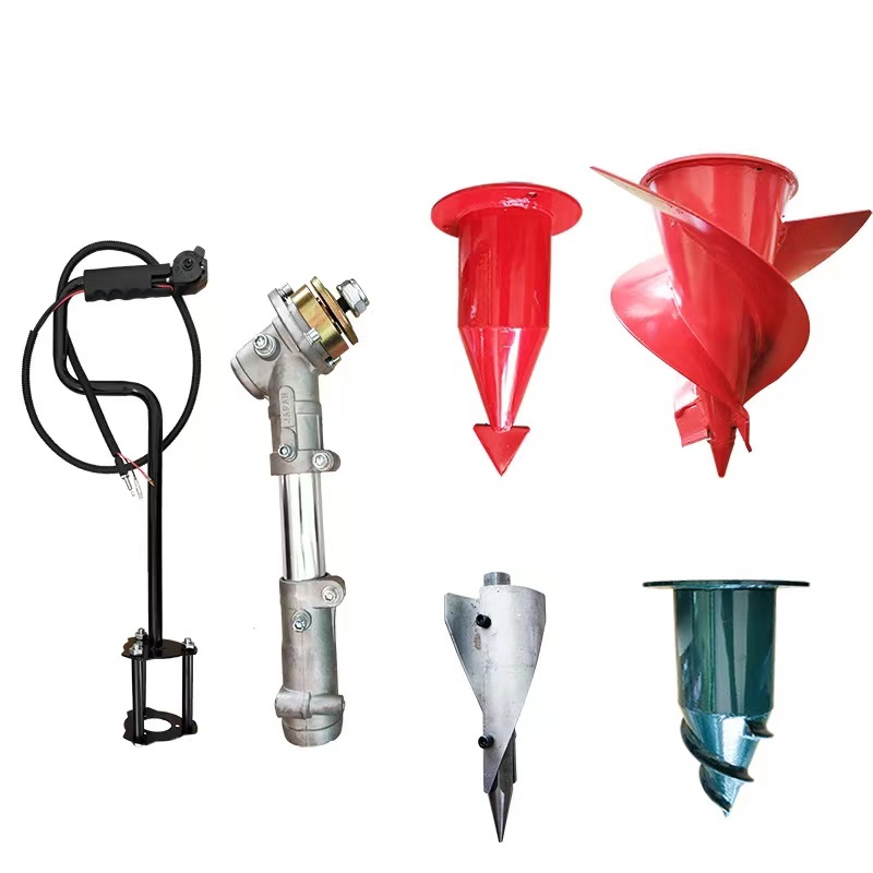 耐用汽油割草机打孔种植螺旋尖头精品烟钻头打塘机打草机割灌机