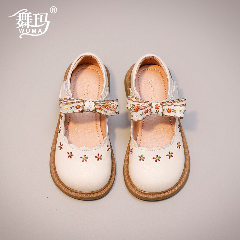 女童皮鞋儿童公主鞋春秋单鞋女宝宝软底小女孩童鞋时尚231213