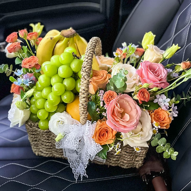创意水果礼盒花束生日送女友送闺蜜长辈杭州全国同城鲜花速递花店