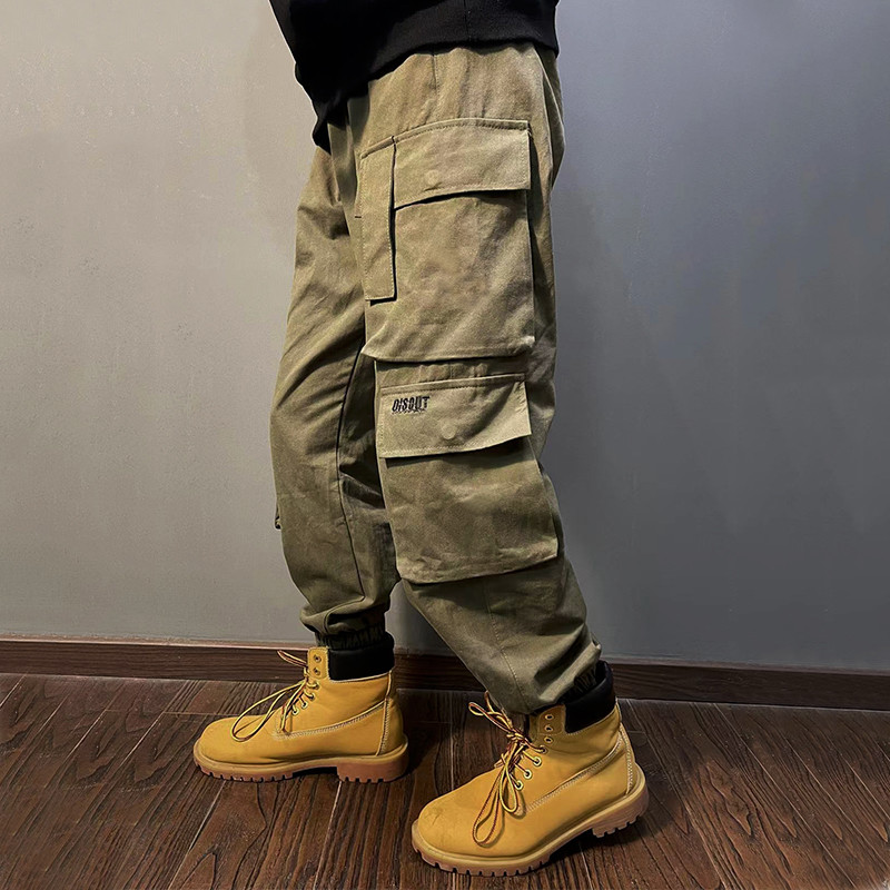 重头来过工装裤美式工脚裤男硬汉宽松大码男款加肥日系复古休闲裤