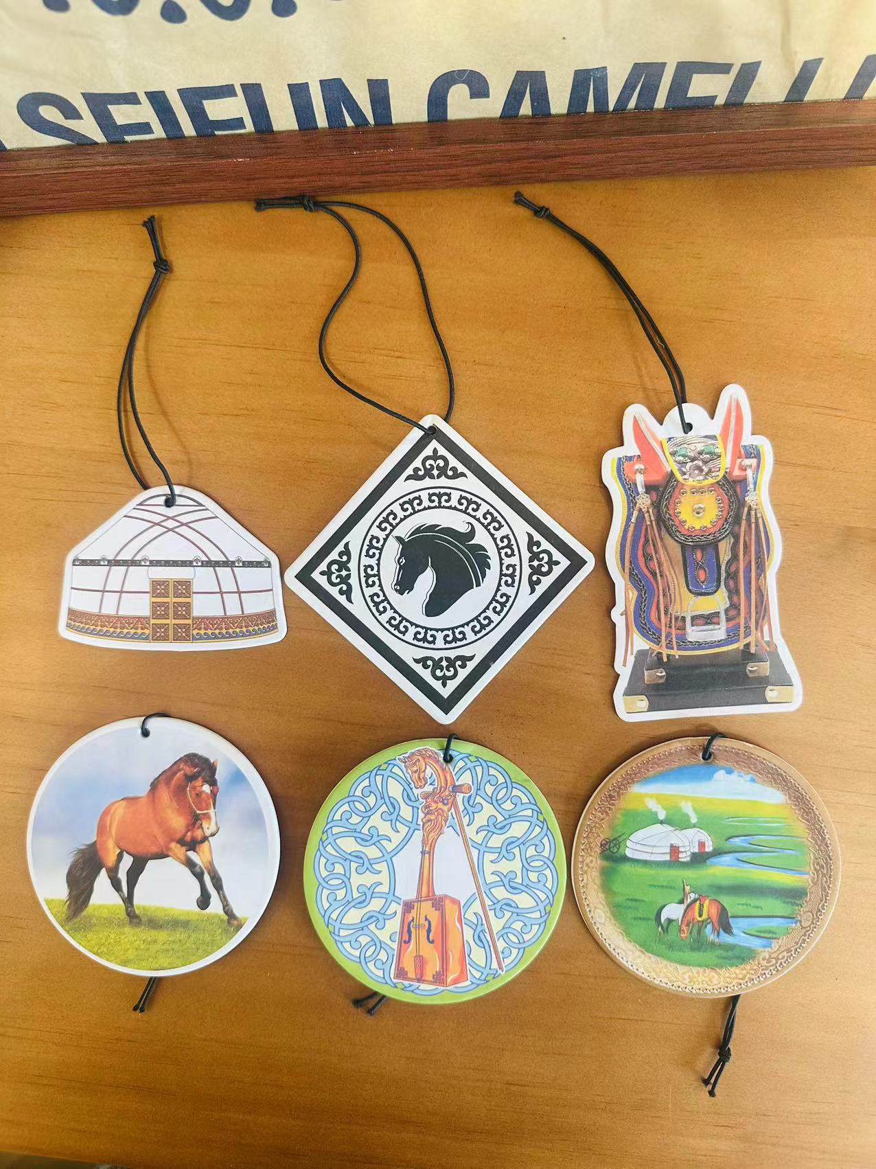 蒙古元素 | 车载香薰片 形状型图案