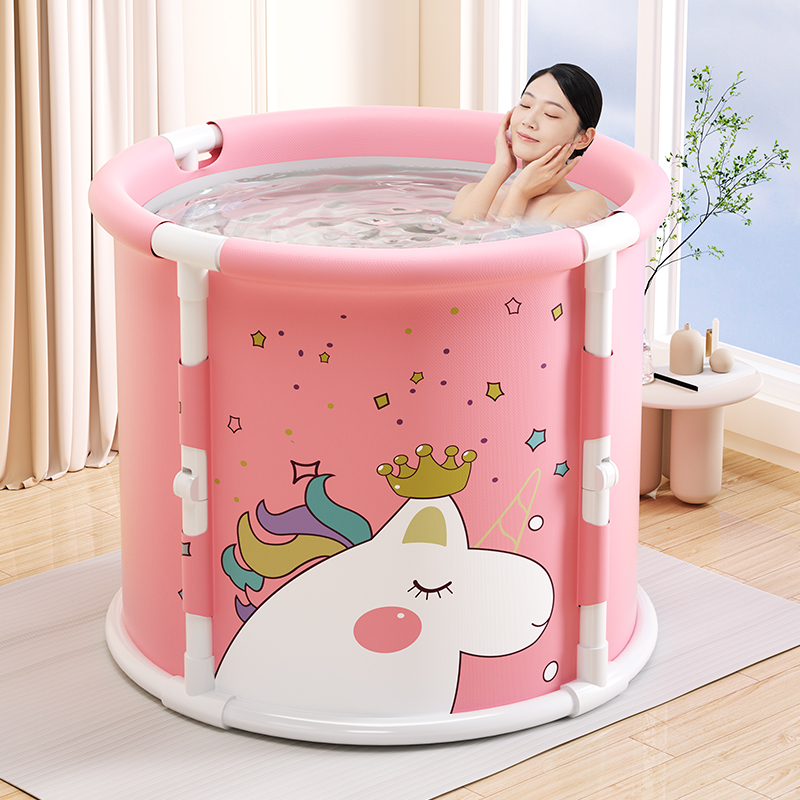 泡澡桶大人折叠洗澡桶家用全身浴桶洗澡盆女生独角兽专属沐浴桶