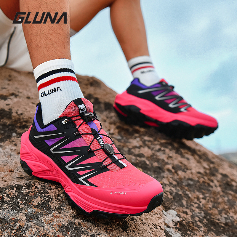 GLUNA【麒麟3.0峰峦】哥鲁纳越野跑鞋透气减震徒步鞋防滑耐磨运动鞋