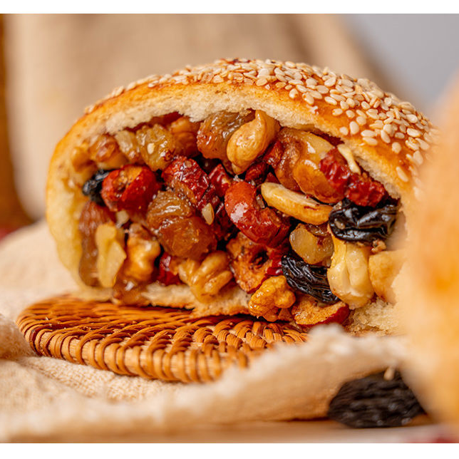 麦尔斯新疆手工坚果手把馕坚果果仁 烤馕黑麦全麦独立包装