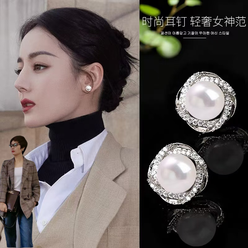 925银耳饰 【关关】专属爆款珠珠耳钉优雅气质百搭高级感养耳洞简约