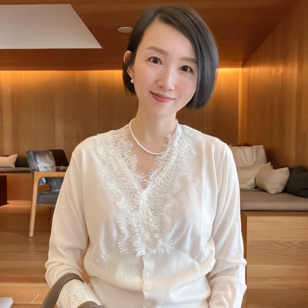 （YY专属）蕾绽花开 针织蕾丝长袖开衫气质时尚v领轻奢上衣衬衣