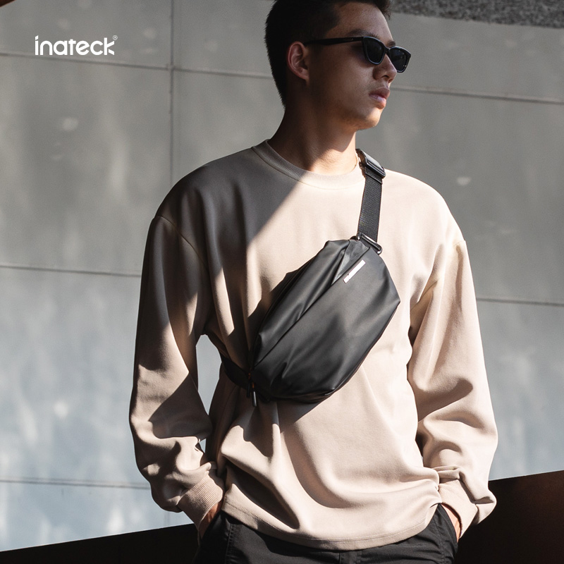 inateck【达人专属】 斜挎包大容量男女胸包单肩多功能运动包潮流